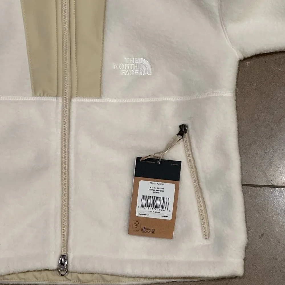 The North Face Sherpa Denali Fleece Zip-Up Funnel Neck Jacket (Gardenia White) - Picture 14 of 16